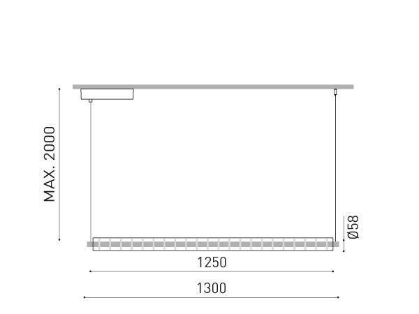 A4732011N LOOP black/clear// подвесной LED 1х26  х   