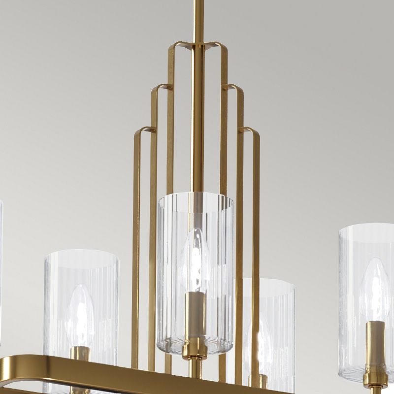 QN-KIMROSE10-BNB KIMROSE Brushed Natural Brass /Clear// подвесной E14 10х40  х   
