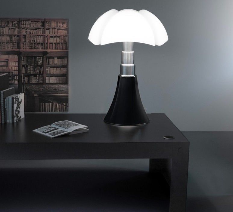 620/MED/DIM/NE PIPISTRELLO  BLACK/WHITE// настольный LED 1х9  х   