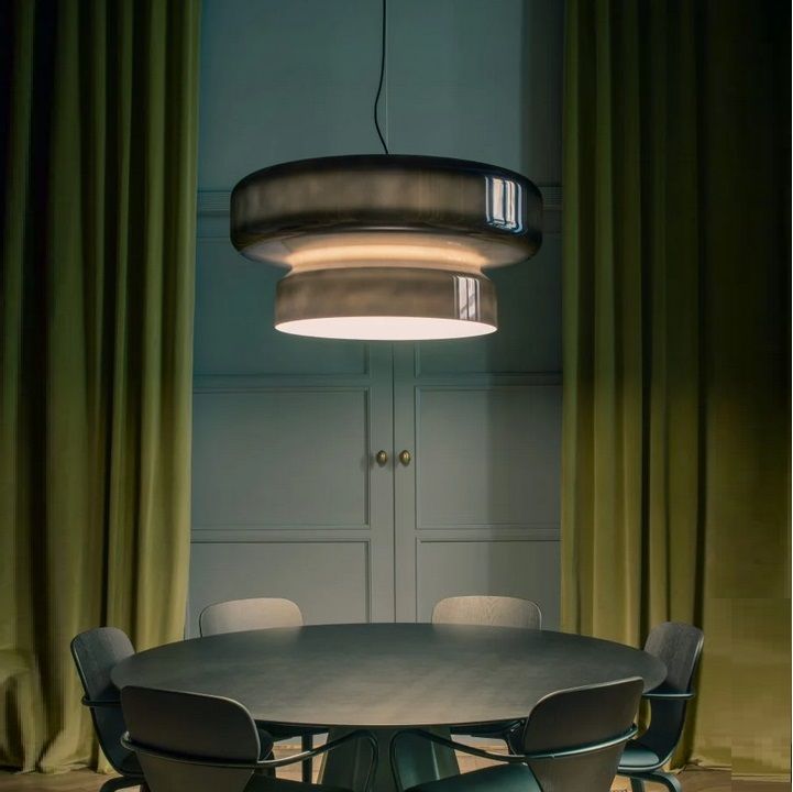 A698-019-53-27K BOHEMIA 84 BLACK/SMOKED// подвесной LED 1х22.4  х   