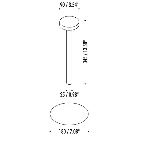 1A03118 TeTaTeT gold matt/// портативный LED 1х2  х   