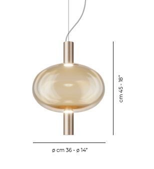 REFLEX SP1 SPREFL1AMOT  gold matt/amber// подвесной LED 2700K 1х12,5  х   