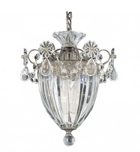 1241 48 H BAGATELLE antique silver/прозрачный// подвесной E27 1х60  х   
