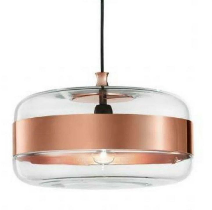 SPFUTURA G  GR CR/TR RA  crystal/cooper  copper/clear// подвесной E27 1х77  х   