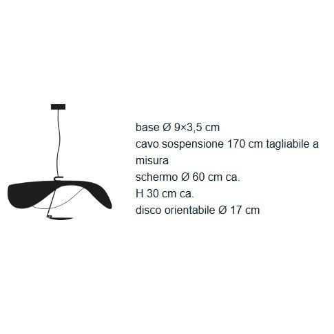 LS15 LEDERAM MANTA S1 white/gold-rod// подвесной LED 1х17  х   