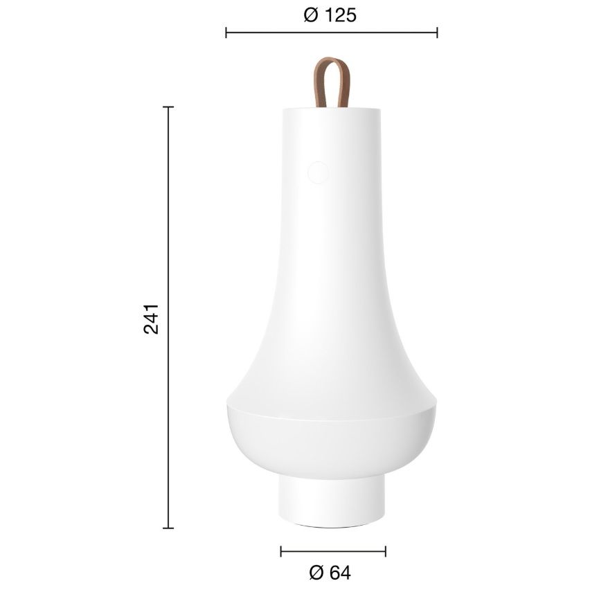 5744171287 TOMOSHI WHITE/WHITE// портативный LED 1х3  х   