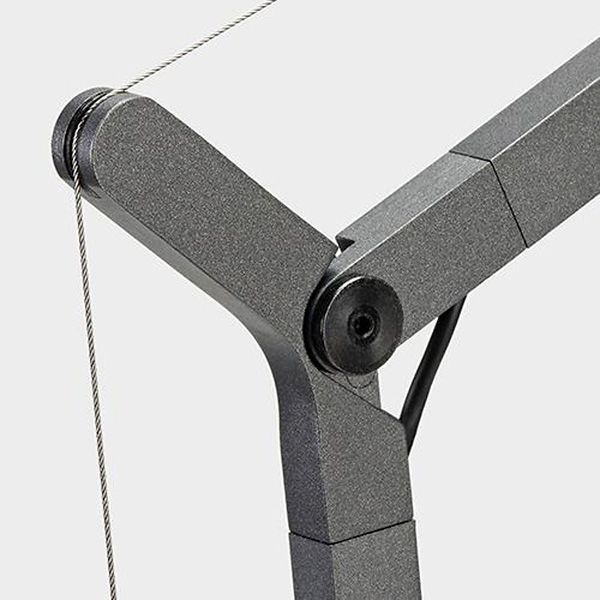 1734010A DEMETRA grey/grey//clear настольный LED 1х8  х   