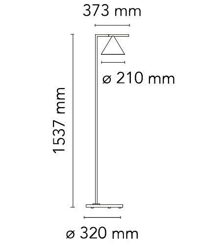 F1530030 CAPITAN FLINT black marble/black//white напольный LED 1х20  х   
