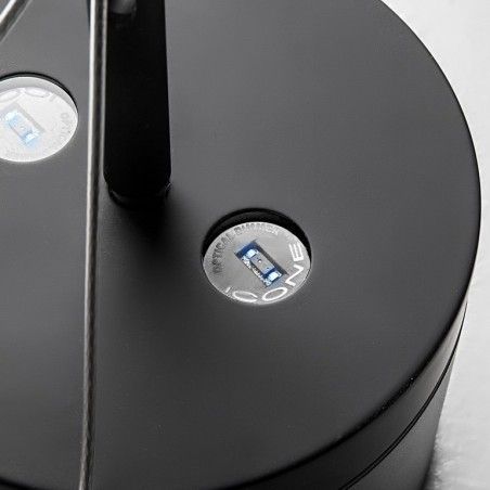 TECLA 2ST NE TECLA black/steel/black// напольный LED 2700K 2х5  х   