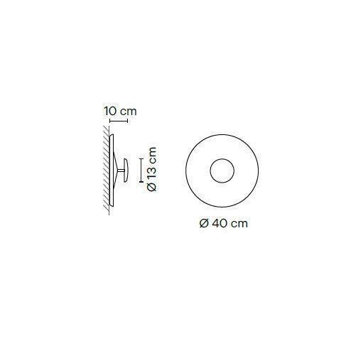1155 10/1B  TOP  White/// настенно-потолочный LED 1х18,5  х   