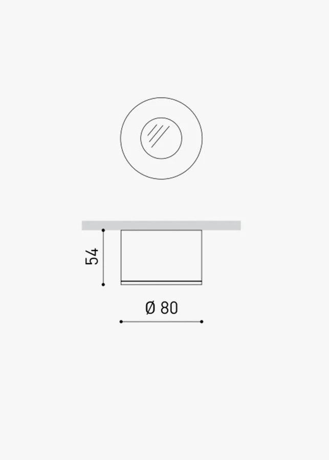 A2511001WT PUCK white///transparent потолочный LED 1х9,5  х   