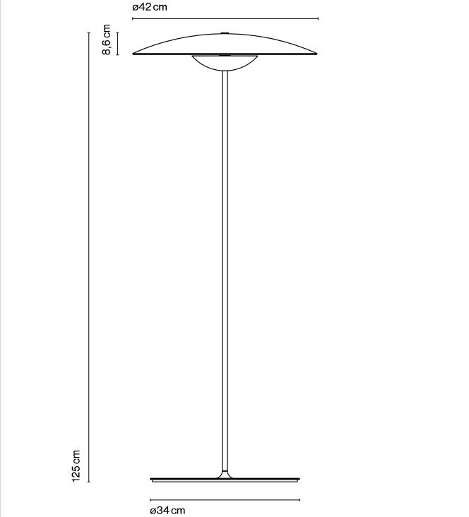 A662-033 GINGER oak/// напольный LED 2700K 1х16  х   