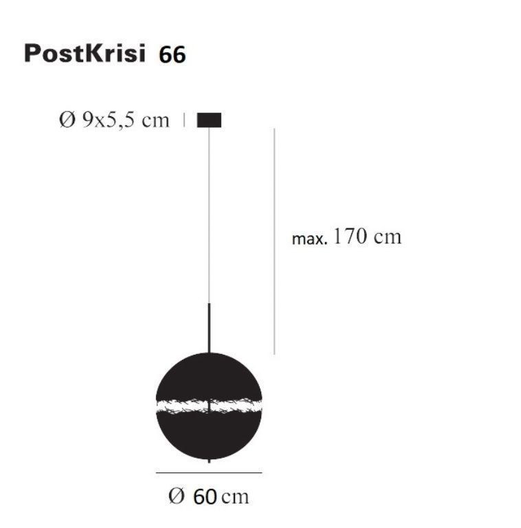PK66LN Post Krisi BRASS/NATURAL// подвесной E27 3х8  х   