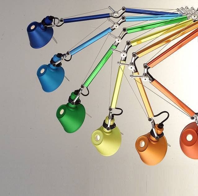 A011810 TOLOMEO micro anidized red/anidized red// настольный E14 1х60  х   