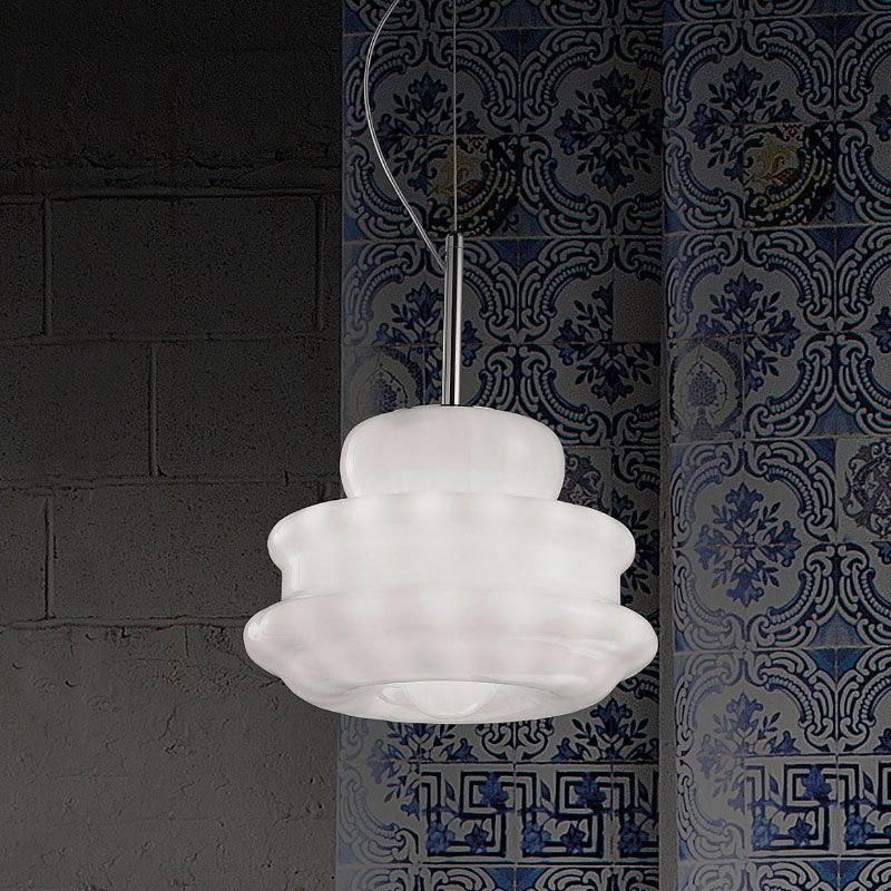 NOVECENTO SP P BC  CR NOVECENTO chrom/white// подвесной E14 1х60  х   