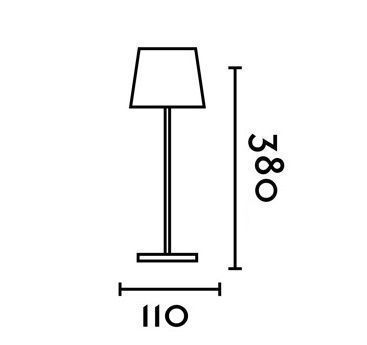 70775 TOC белый/// портативный LED 1х2  х   