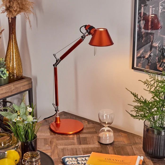 A011860 TOLOMEO micro Metal Orange/Metal Orange// настольный E14 1х60  х   