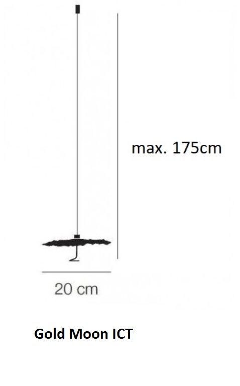 GMICTLVO GOLD MOON BLACK/GOLD// подвесной LED 1х1,1  х   
