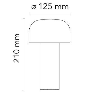 F1060019 BELLHOP yellow/// портативный LED 1х2,5  х   