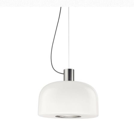 F1081064 BELLHOP GLASS ALUMINUM/WHITE// подвесной E27 1х30  х   