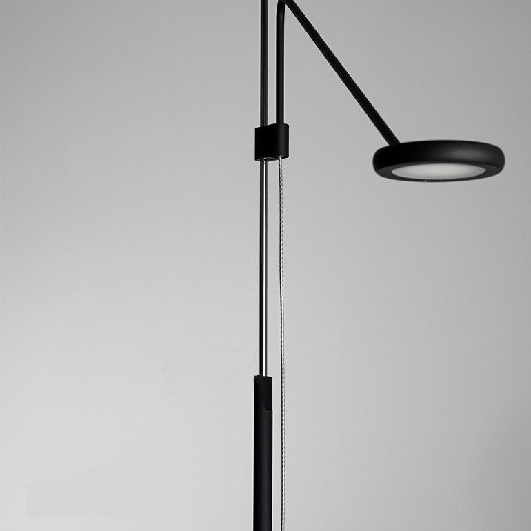 TECLA 1ST NE TECLA black/steel/black//matt напольный LED 2700K 1х4.1  х   