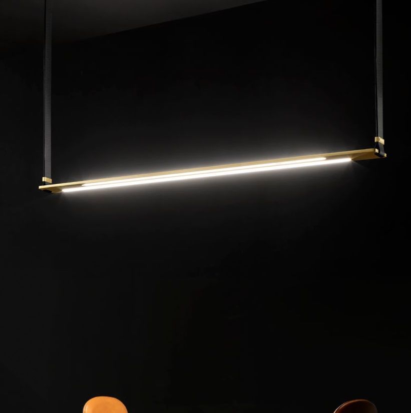 ERIDANIA 001 BL BELT ERIDANIA BLACK BELT/BURNISHED SATIN BRASS// подвесной LED 1х70  х   