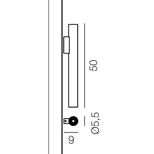 1454/BI KOKO UNO White/White //clear настенный  2х8,6  х   