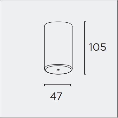 333 90 50 10 TUBE lacquered red/ потолочный  х  х  333 90 50 10