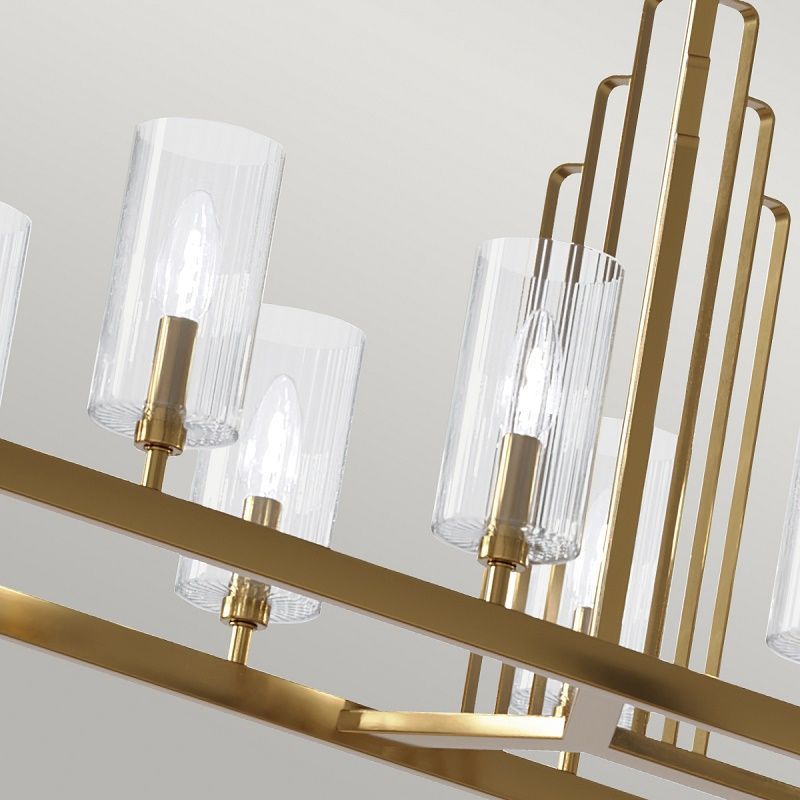QN-KIMROSE10-BNB KIMROSE Brushed Natural Brass /Clear// подвесной E14 10х40  х   
