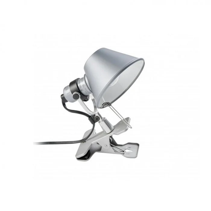 A010800 TOLOMEO micro pinza grey/grey// переносной E14 1х60  х   