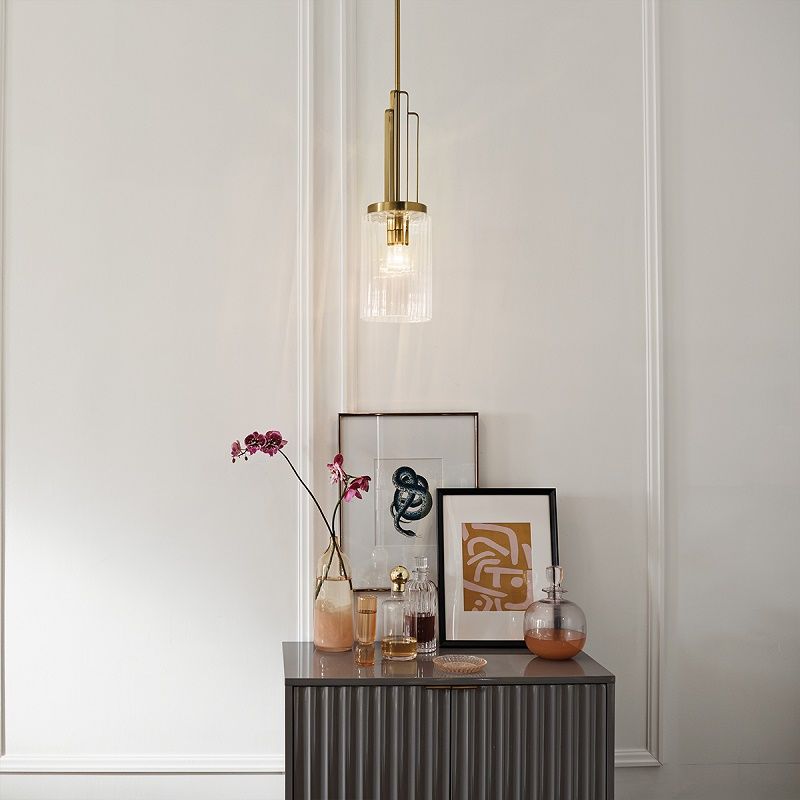 QN-KIMROSE-MP-BNB KIMROSE Brushed Natural Brass/Clear// подвесной E27 1х60  х   