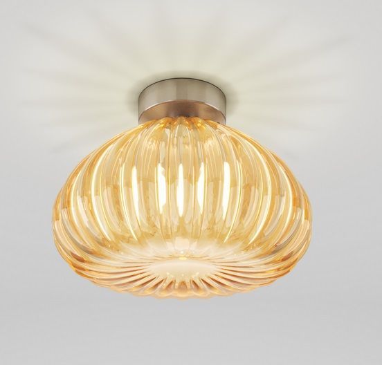 DIAMANTE PL G  TO/TR NI DIAMANTE nickel satin/amber// потолочный E27 1х75  х   