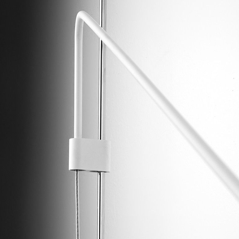 TECLA AP MICRO BI TECLA white/steel/white//matt настенный LED 2700K 1х4.1  х   