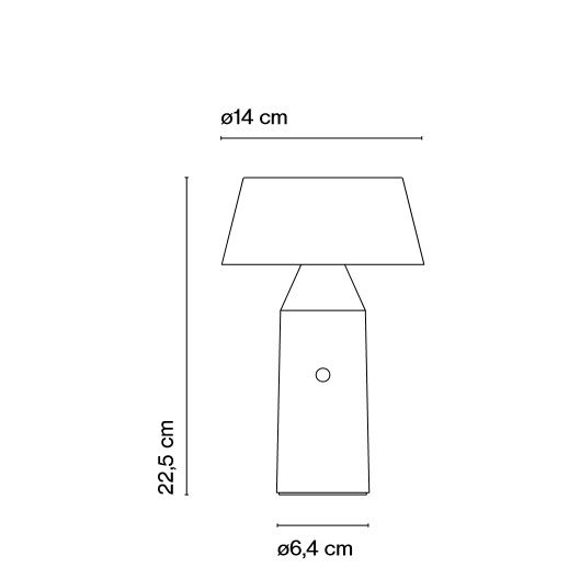 A680-058 BICOCA YELLOW/// портативный LED 1х3,5  х   