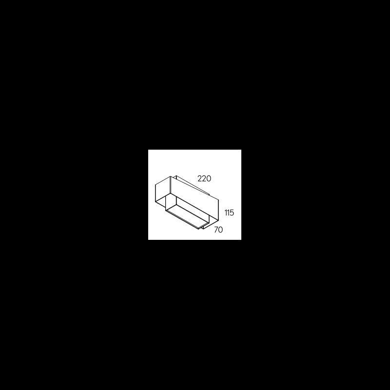 410014.01.WS.BK-BK.OP.ST.9.30 KUU black///white настенный LED 3000K CRI>90 1х12  х   