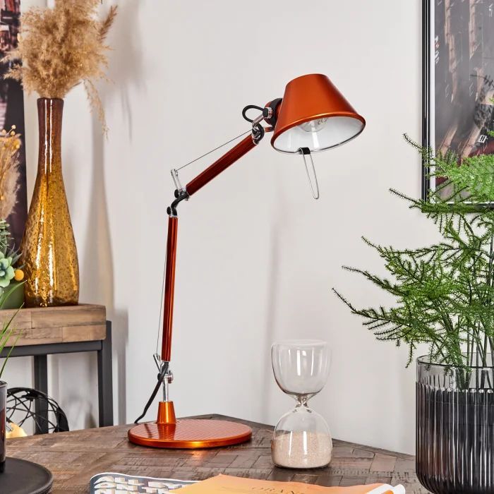 A011860 TOLOMEO micro Metal Orange/Metal Orange// настольный E14 1х60  х   