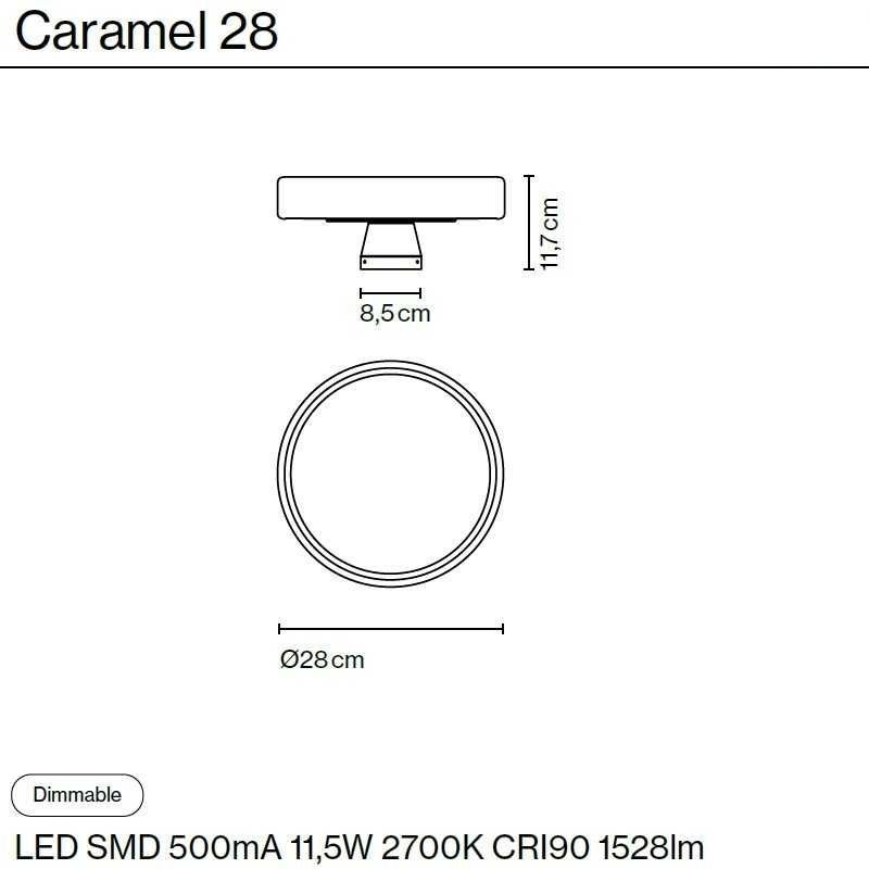 CARAMEL 2 ПЛАФОНА CARAMEL  matt gold/opal/green// настенный  1х11.5  1х8.5   