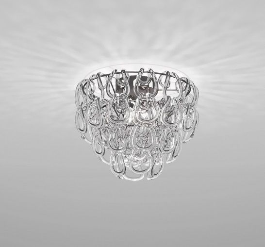GIOGALI PL 40 CR/TR  chrom/clear// потолочный E14 2х77  х   