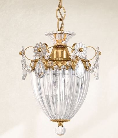 1241 22 H BAGATELLE heirloom gold/прозрачный// подвесной E27 1х60  х  1241 22 H