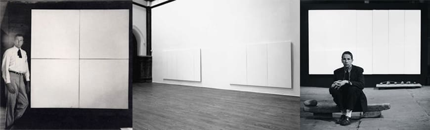 белые картины от Robert Rauschenberg 
