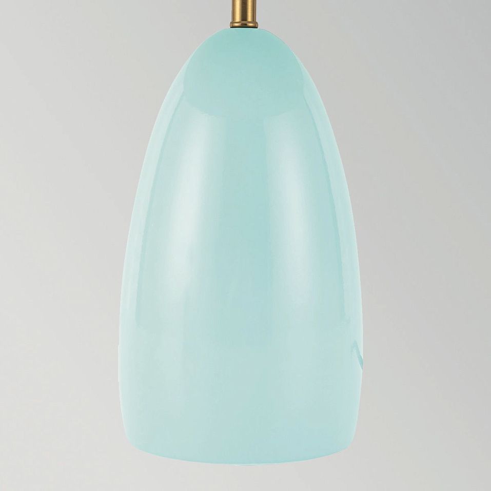 ALM-POPPY-TL-M-CB  POPPY Cerulean Light Blue/Brass/Light Blue//matt настольный  1х11.5  х   