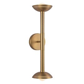 ALM-ARDEN-LED-2WB-BG ARDEN Brushed Gold/Brushed Gold//Opal настенный  2х6.5  х  ALM-ARDEN-LED-2WB-BG