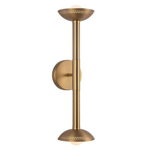ALM-ARDEN-LED-2WB-BG ARDEN Brushed Gold/Brushed Gold//Opal настенный  2х6.5  х  ALM-ARDEN-LED-2WB-BG