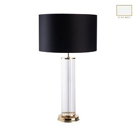 EMP-LG-1(ZM/A)-21 EMPOLI matt gold/clear glass/white// настольный E27 1х60  х  EMP-LG-1(ZM/A)-21
