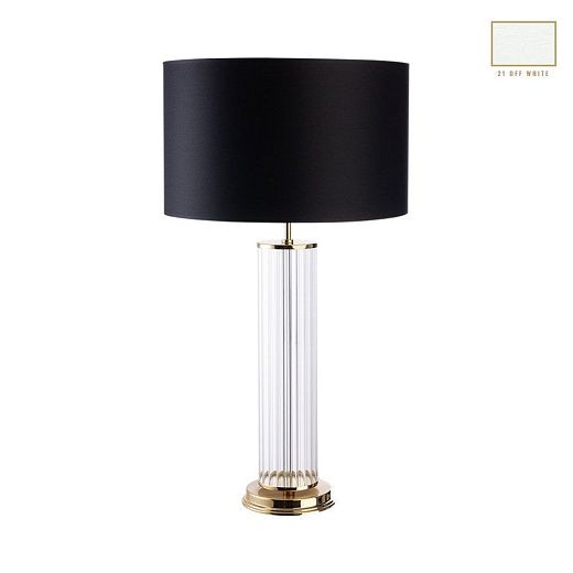 EMP-LG-1(ZM/A)-21 EMPOLI matt gold/clear glass/white// настольный E27 1х60  х  EMP-LG-1(ZM/A)-21