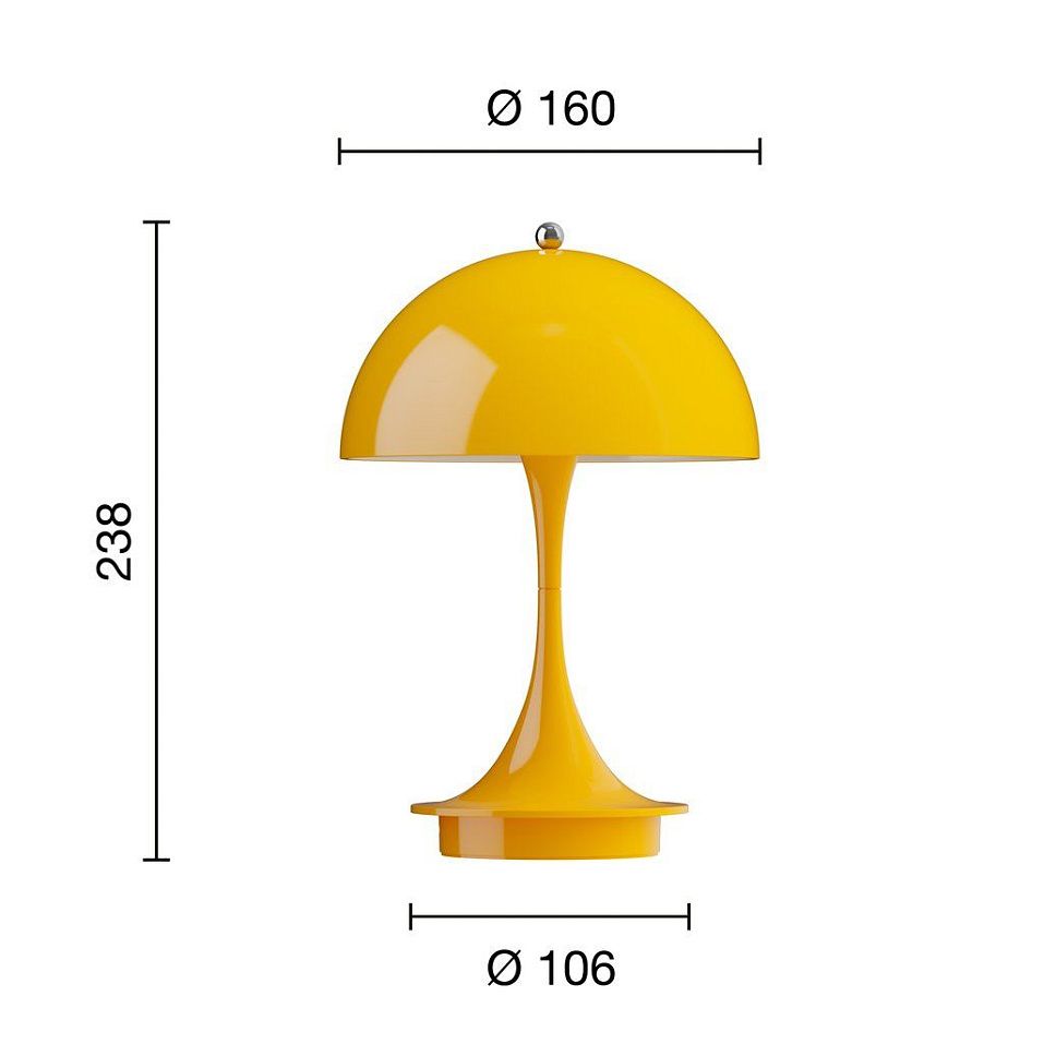 5744171533 PANTHELLA 160 Yellow/Opaque Yellow// настольный  1х2.5  х   