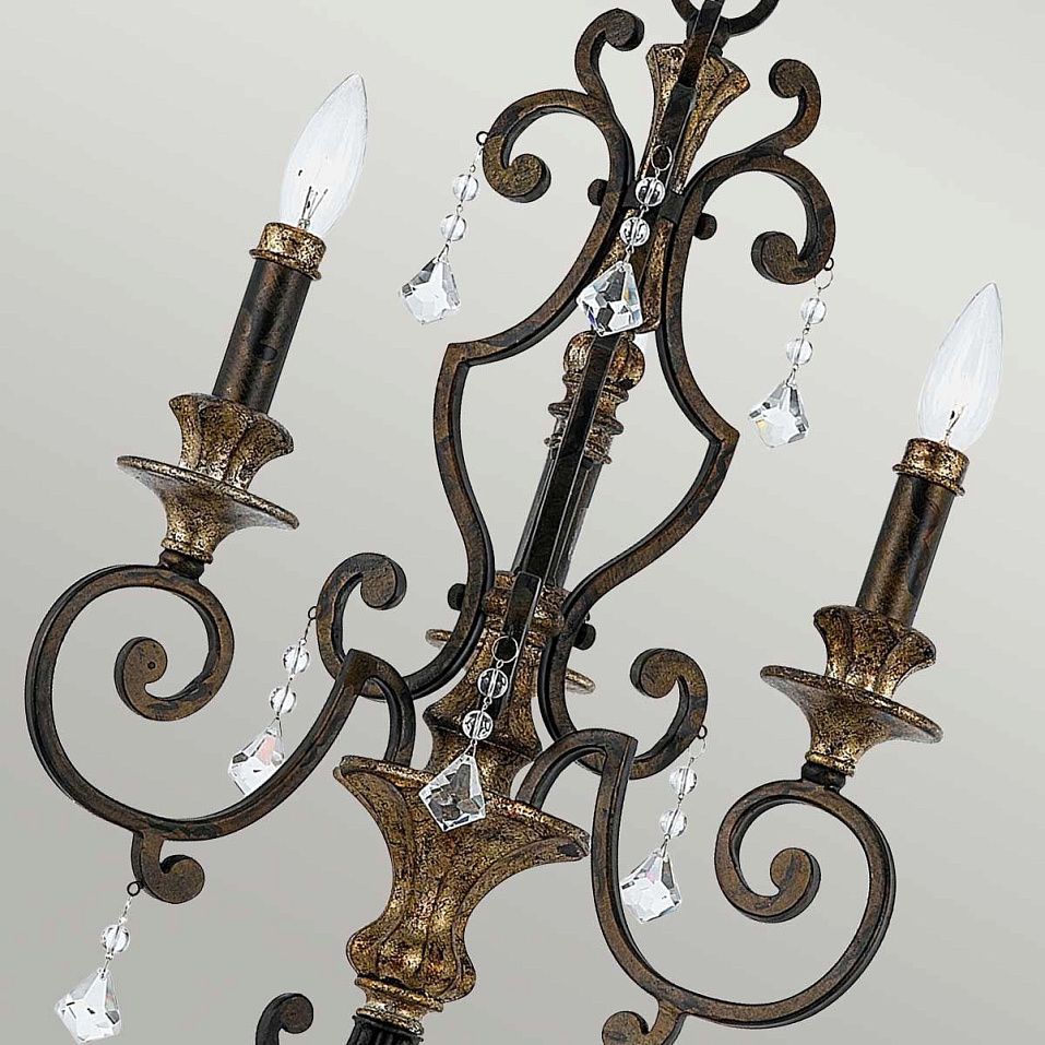 QZ-MARQUETTE3 MARQUETTE Western Bronze/// подвесной E14 3х60  х   