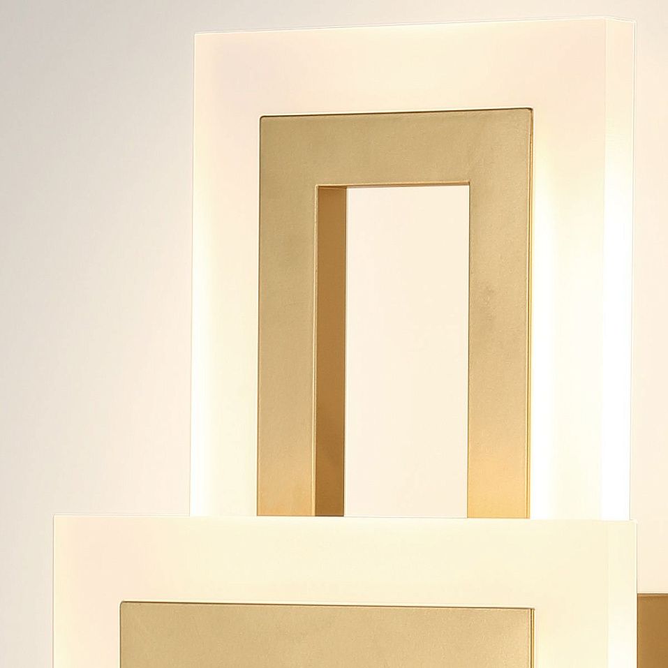 QN-INIZIO-1W-BG INIZIO Brushed Gold///Frosted white  настенный LED 1х20  х   