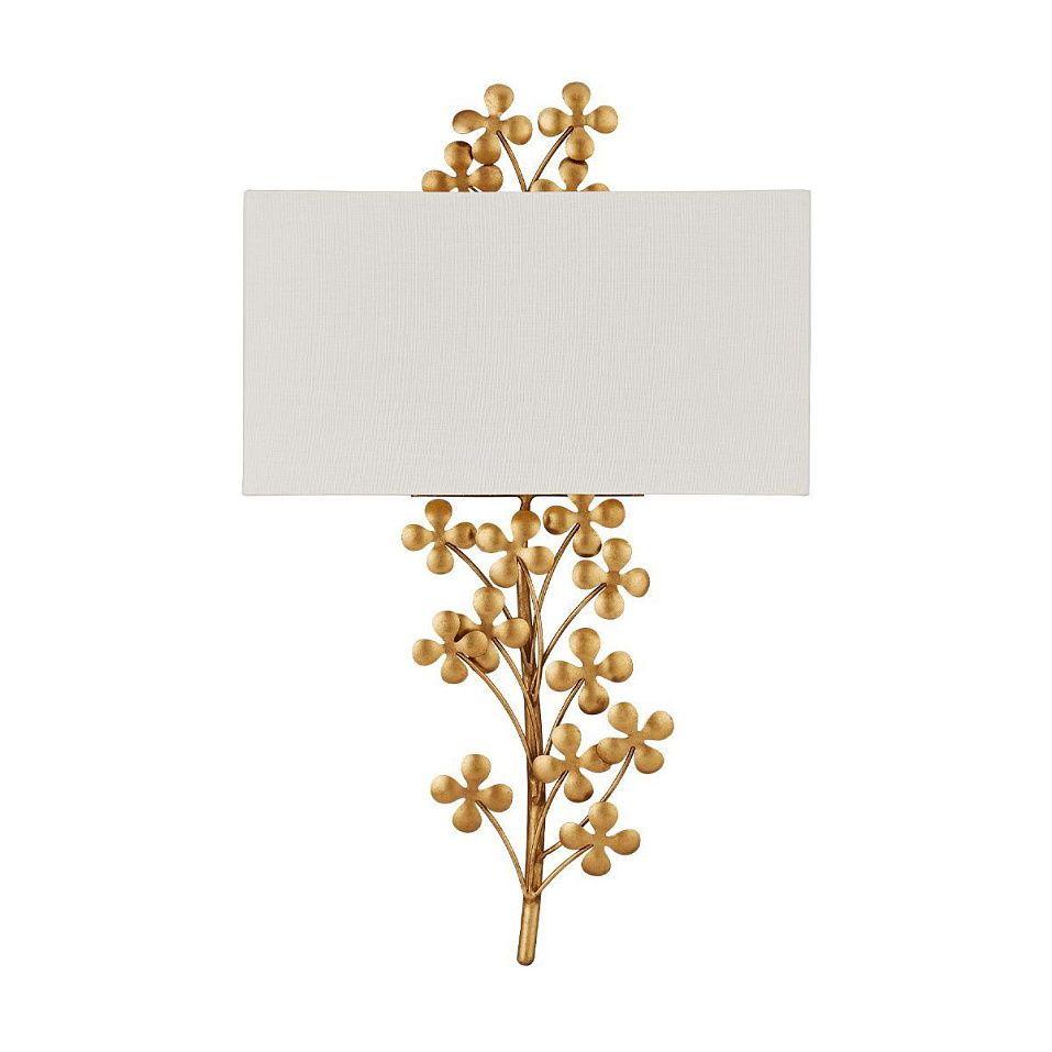 QNC-CLOVERFIELD-2WB-CGL CLOVERFIELD Contemporary Gold Leaf/Natural// настенный E27 2х40  х   