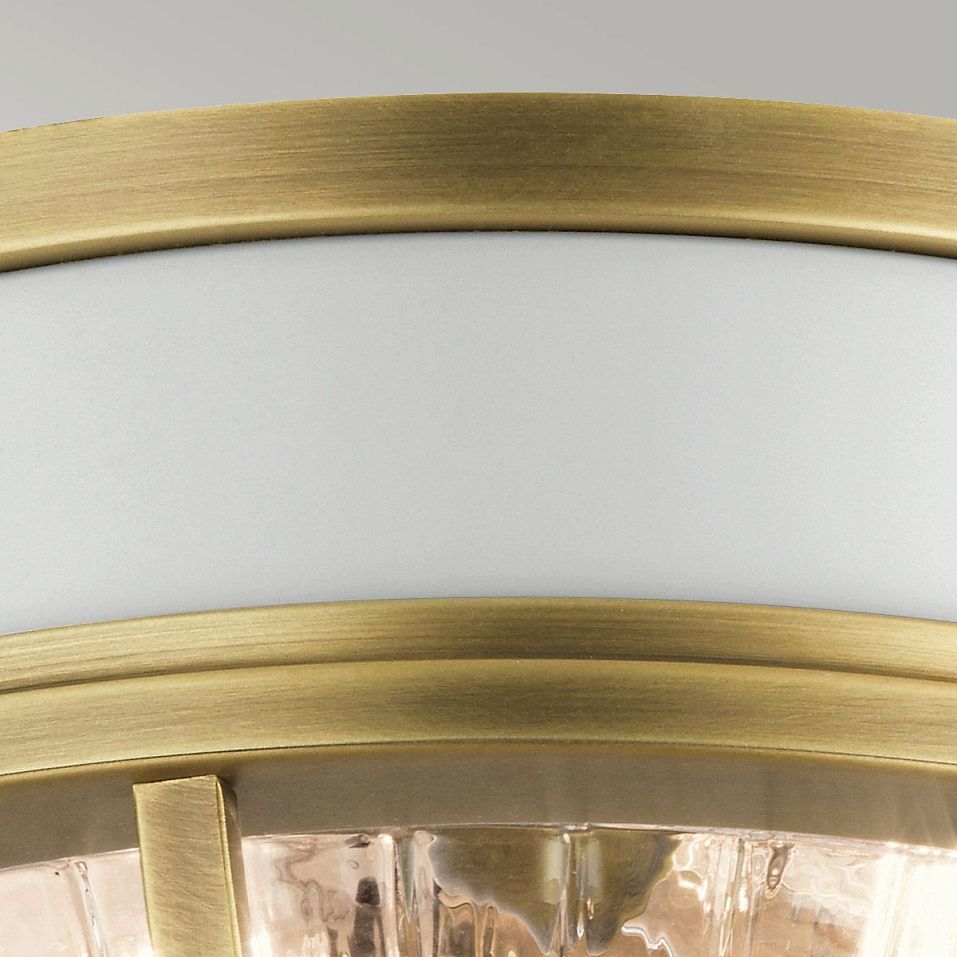 QN-TOLLIS-F-NBR TOLLIS Natural Brass & White /Clear Ribbed// потолочный E27 2х40  х   
